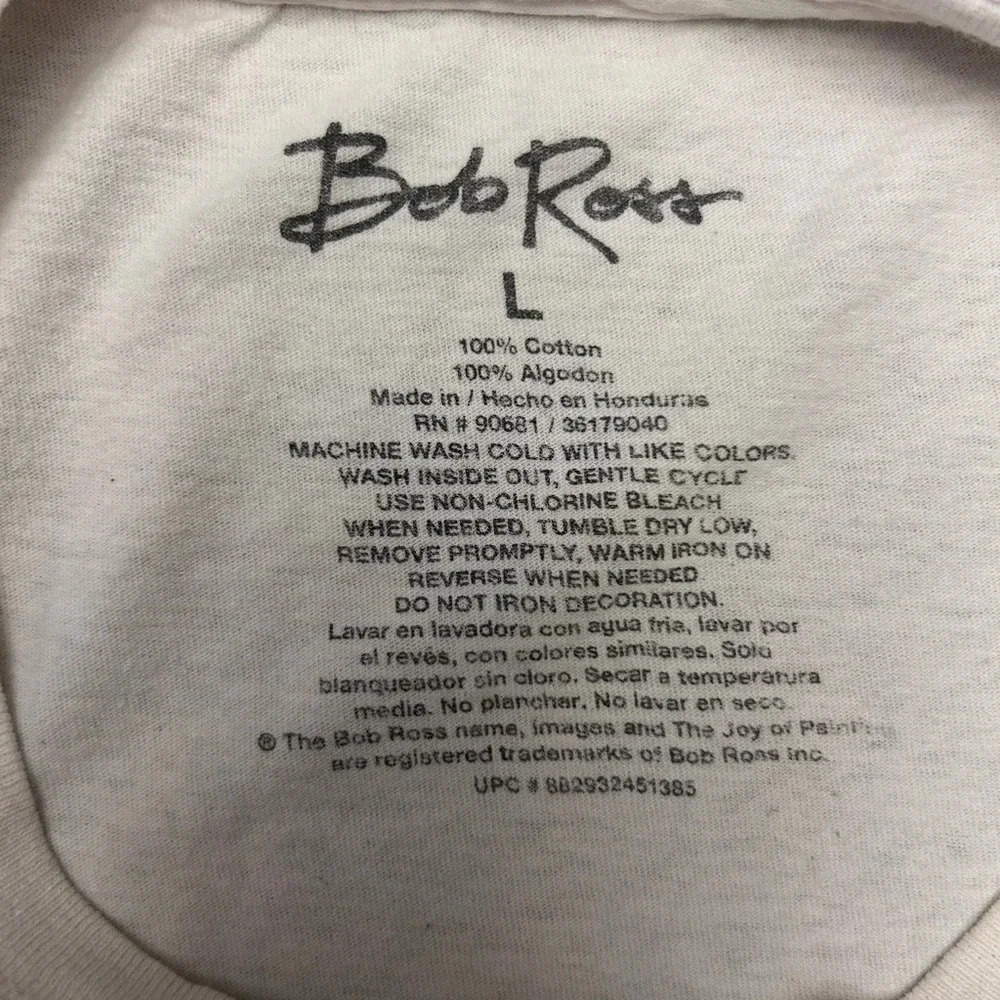 Bob Ross Good Vibes Only Multicolor Graphic Class… - image 8